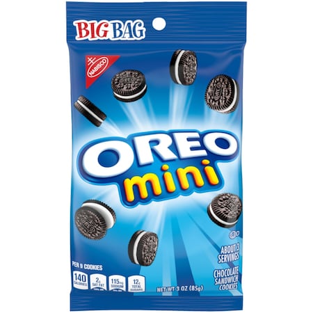 Oreo Oreo Mini Chocolate Sandwich Cookies 3 oz Bagged 111077